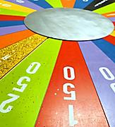Colorful Wheel at the Game Show
