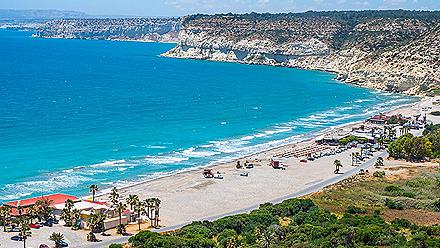 Kourion Beach Coast, Limassol, Cyprus