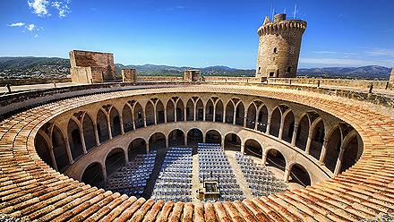 Bellver Castle in Palma de Mallorca, Spain