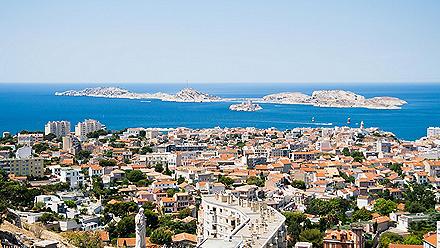 Panoramic view of Marseille, France