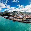 View of City Aerial, St. Georges, Grenada 