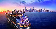 Oasis of the Seas - Aerials offshore Fort Lauderdale
