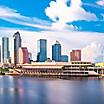 View of the Tampa Bay Skyline, Tampa, Florida